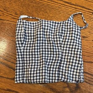 Gingham Tank Top Abercrombie and Fitch